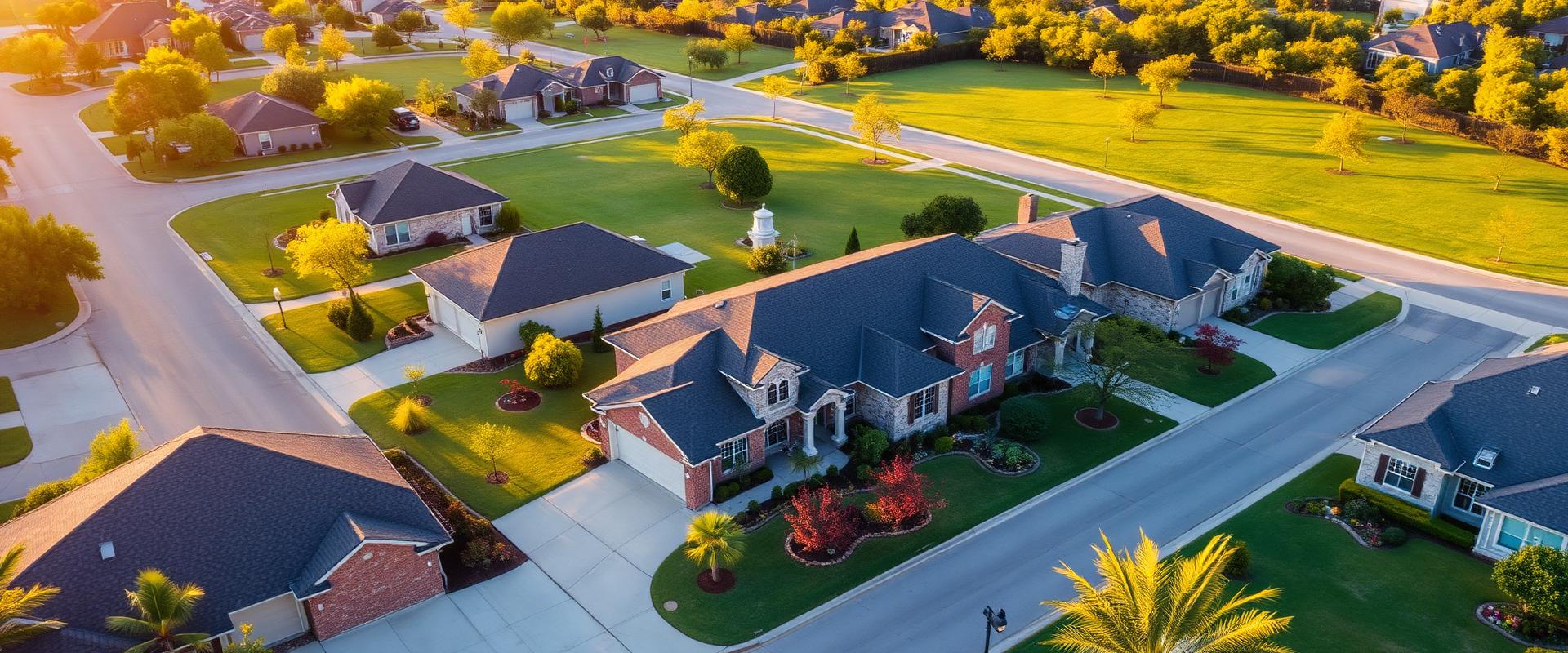 Suburban neighborhood in Pearland, TX served by Granite Girl